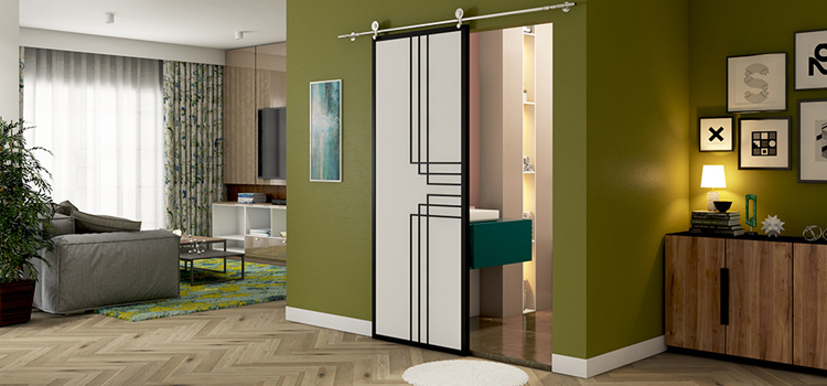 sliding bathroom door installation in Santee